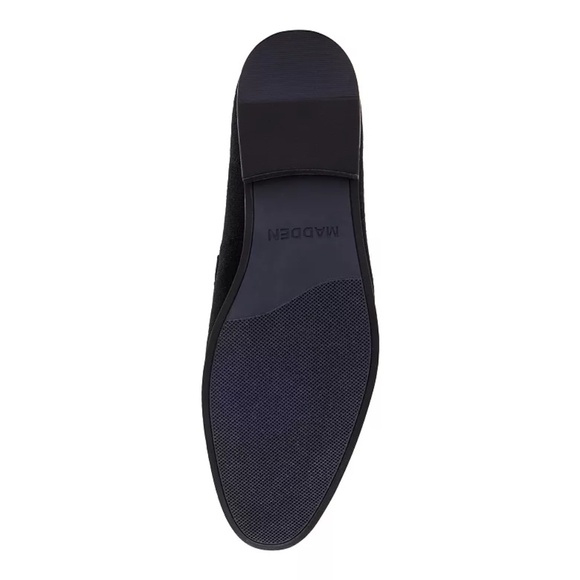Steve Madden Delrayy Black Loafer Velvet Slip On Antique Gold Hardware  NWT main image 5